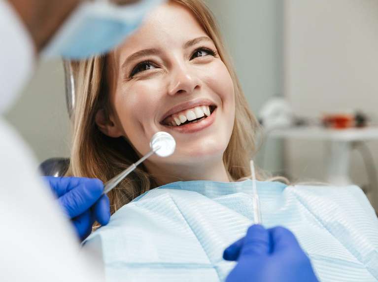girl at her coburg hill dentist